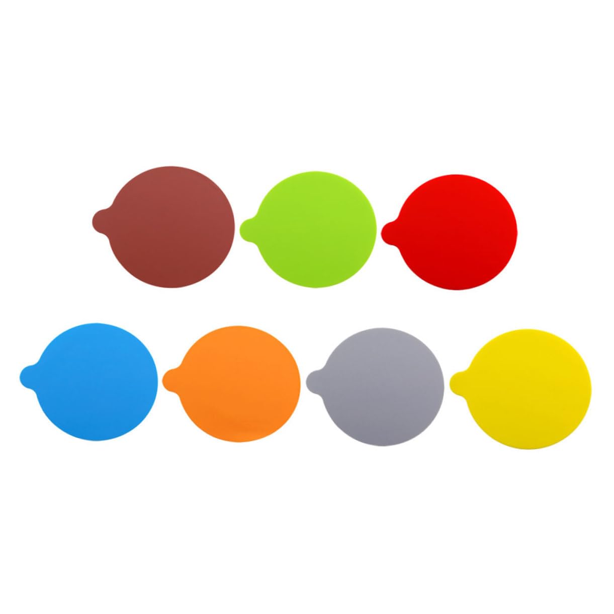 SOLUSTRE Bottle Opener Silicone Pad Set 7pcs Jar Opener Gripper Pads Non-Slip Kitchen Tool Heat-Resistant Coaster