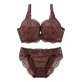 ブラジャー ショーツ セット 大きいサイズ GHI65-90 モンシェルピジョン Mon che(CHO-チョコレート、I70-M)