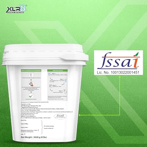 Image of XLR8 Whey Protein Powder with 24 g Protein Content & 5.4 g BCAA (3628 g (Pack of 1), Chocolate)