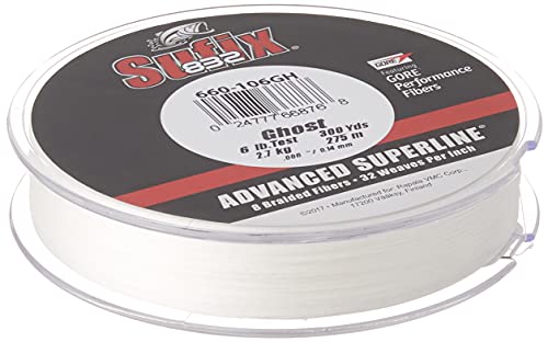 Sufix 832 Braid 6 lb Ghost 300 yards