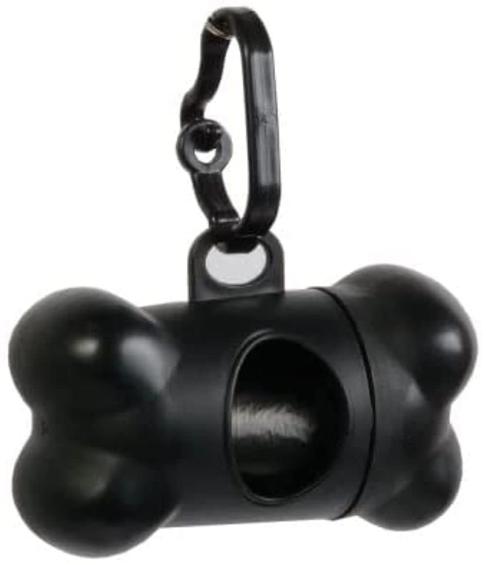 Photo 1 of *BUNDLE OF 2* Dog Poo Bags Dog Waste Bags with Dispenser and Leash Clip Leak Proof Doggy Poop Bags Pet Poo Bags Puppy Cats Assorted Black Color Size (22Cmx30Cm)1 Roll with 20 Bags (1 Count)