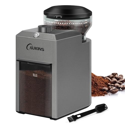CAUKINS Electric Burr Coffee Grinder - 28 Settings