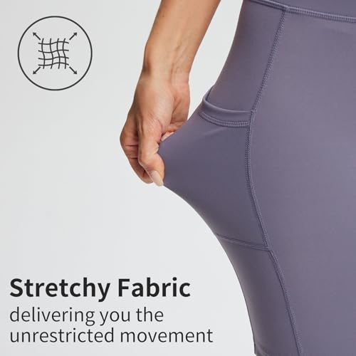 Image of baleaf Women's 8 inch / 5 inch / 3 inch Biker Shorts High Waist Yoga Workout Gym Running Volleyball Spandex Shorts with Pockets