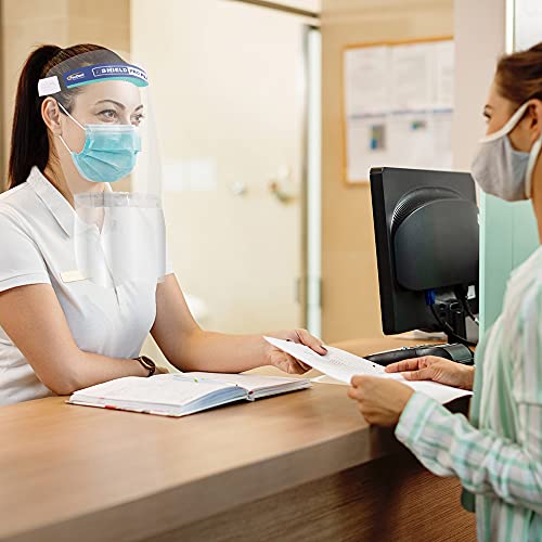 Image of Pac-Dent Armor Drape-It, Disposable Face Shield Drapes for Added Protection, Great for Teachers, Schools, Office Workers, Airport Travel, and More, 144-Pack