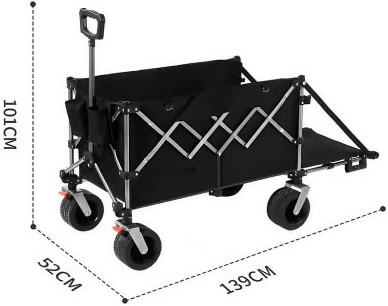 キャリーワゴン 自立収納 アウトドアワゴン ミニ 超軽量4.8kg 大容量 100kg高耐荷重 子供乗せれる キャンプ カート ワン