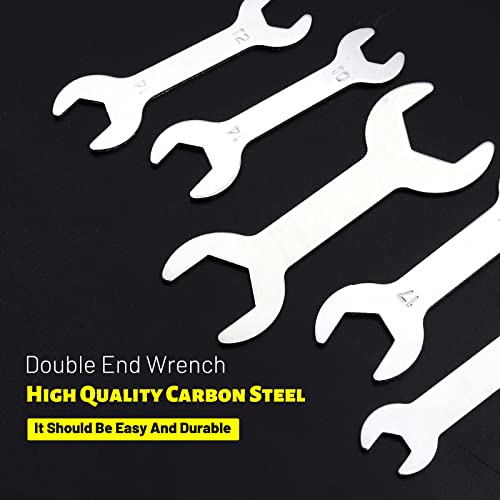 Yngia 7Pcs Super Thin 1.5Mm Wrench Set Open Ended Wrench Silver Double Ended Spanner Combination Repair Tool #TOP4