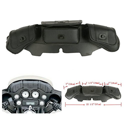 Bolso para parabrisas 3 compartimentos para Harley miniatura 4