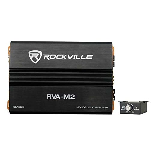 Rockville RVA-M2 2500w Peak/625w CEA RMS @ 1 Ohm Amplifier Mono Car Amp+Remote