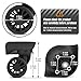 Zoofen Luggage Wheels Replacement 2 pcs Suitcase Replacement Wheels Wear-Resistant Luggage Carry On Spinner Wheels with 4 Holes (ZA-136B)