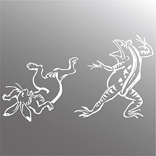 Sticker Shop Haru �J�b�e�B���O�X�e�b�J�[ ���b�Y�� �E�T�M�ƃJ�G���̑��o�Ό� 20cm (��)