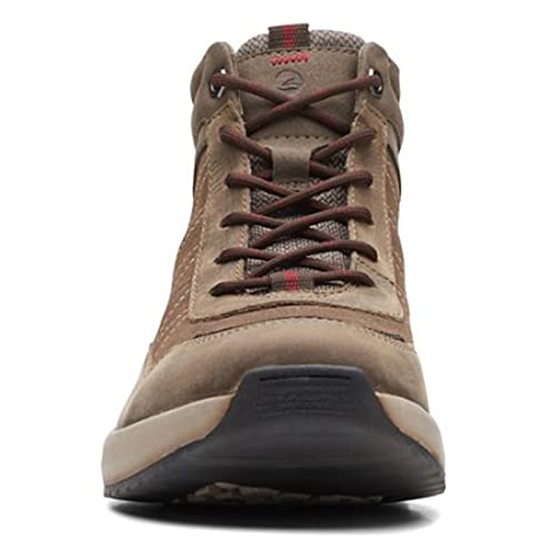 Clarks Clarks Men's Wellman Top WATERPROOF Oxford Boot, Taupe Combi WATERPROOF, 12 Medium US