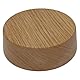 3 Stk. Baldachin Verteilerdose Holz Eiche mit Zubehör ø 85x28mm Verteilerbaldachin Aufputzdose Anschlussdose Echtholz