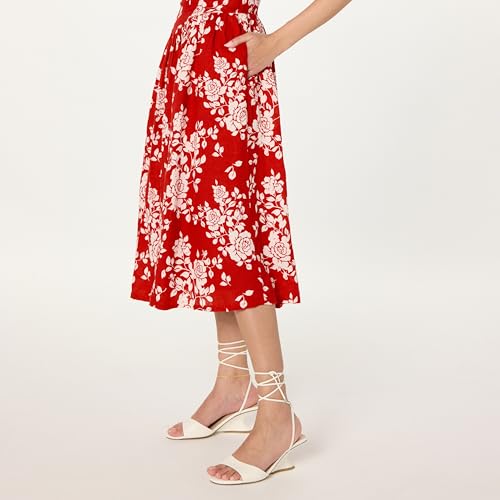 Image of The Drop Womens Balu Feminine Shaped Waist Midi Dress