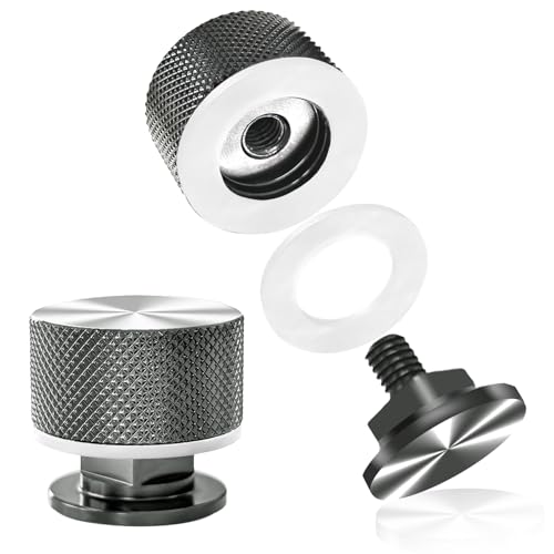 Image of Welding Hood Fasteners Upgraded Version Pipeliner Helmet Accessories Headgear Replacement Parts 1 Pair (Titanium Grey)
