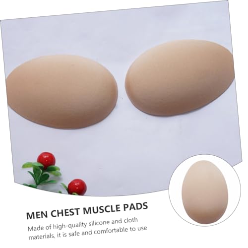 Men S Silicone Chest Muscle Pads - Self Adhesive Invisible Chest Stickers for Enhanced Appearance Reusable Fake Muscle Cushions 2 Pairs3