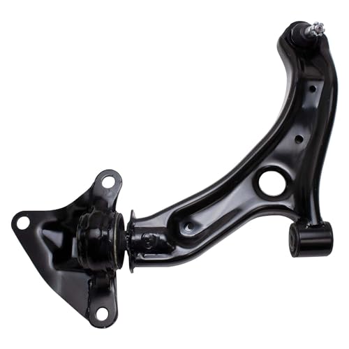 Image of Detroit Axle - Front Lower Control Arms Kit for 2009-2014 Honda Fit, 2010-2011 Insight, 2 Lower Control Arms w /Ball Joints, 2 Outer Tie Rods Replacement