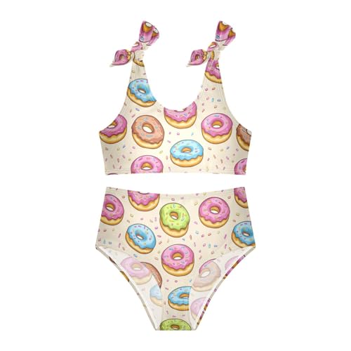 Wusikd Doughnuts Girls Swimsuits Two Piece Swimwear Bikini Set for for Girls Size 3T3