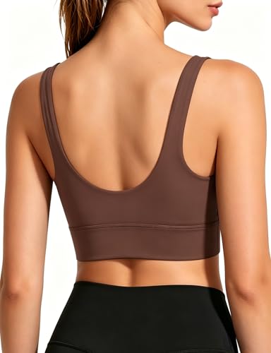 Image of Buauty Sports Bras for Women, High Support Sport Bra Workout Built in Bra Scoop Neck U Back Yoga Sports Bra