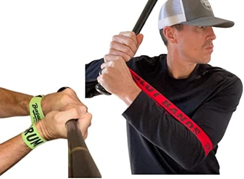Baseball Notes Brum Bands: Softball & Baseball Training Equipment - Swing Trainer, Hitting Trainer, Baseball Training, Batting Trainer, 2-Band Set