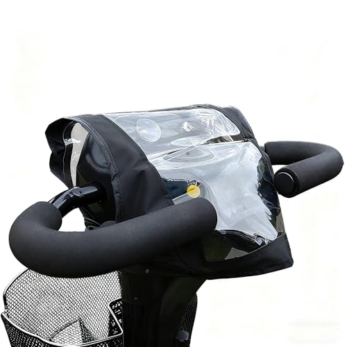 Mobility Scooter Control Panel Cover Universal Tiller Cover Mobility Scooter Rain Cover Waterproof Console Cover Protective Clear Panel Cover