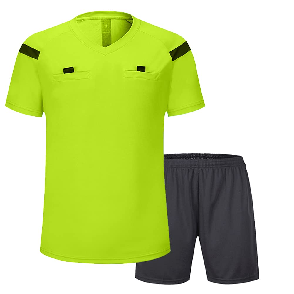 Shinestone - Maillot d’arbitre de football à manches courtes .