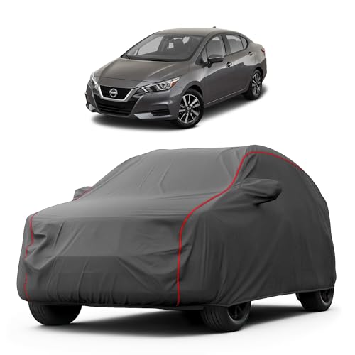 Image of Heavy-Duty Car Cover for Compatible with Nissan Sunny (2014 to 2025 All Models) Deluxe Car Protection Cover - Waterproof & UV-Resistant All-Season Exterior Protection