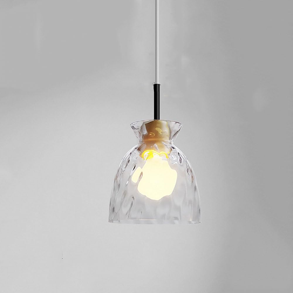Luminaires suspendus vintage verre transparent E26 lustre suspendu moderne cuisine