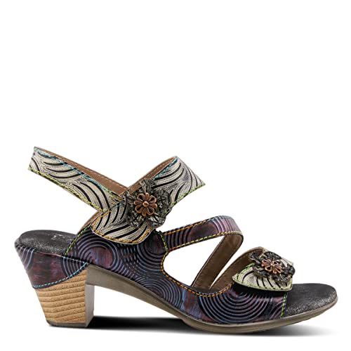 Spring Step L'artiste Women's Acarine Heeled Sandal Purple Multi Eu 40 / Us 9 #TOP4