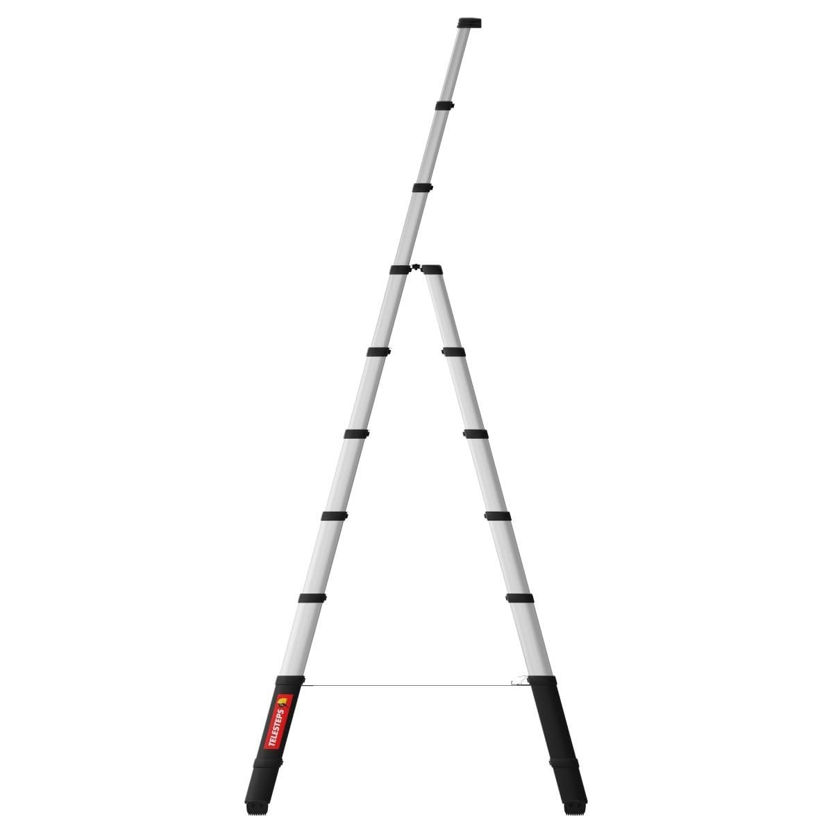 Teleskopleiter 3m mit 3-in-1 Funktion von TELESTEPS I Made in Sweden I Combi Line I Multifunktions-Bockleiter mit patentiertem Premium Design I Anti-Rutschprofil I EN 131 I 72430-681