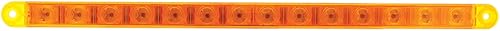 Miniatura 5 de United Pacific Barra de luz de señal de giro de 14 LED de 12" - ámbar LEDlente transparente, 38948