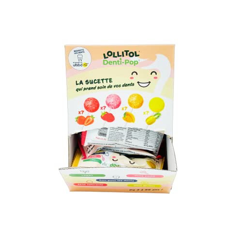 Sucettes Sans Sucre - Lollitol - Box Découverte, Saveur Fraise, Framboise, Mangue & Ananas - La Confiserie qui Allie Gourmandise et Bien-Être - Bonbons,...