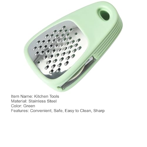 Image of Unique Kitchen Gadget, 6 Piece Set, Space Saving, Camper Must Haves,Kitchen Accessoeries, Cheese Grater, Bottle Opener, Fruit /Vegetable Peeler, Pizza Cutter, Garlic /Ginger Grinder