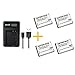 Produktbild 4 pcs 2000 mAh EN-EL23 ENEL23 Batterie mit LCD-Einzel-Ladegerät für Nikon COOLPIX P600 S810c P900 P610 Kamera