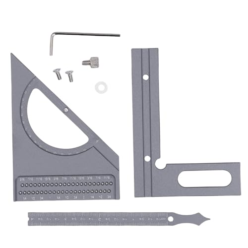 Regla de Ángulo para Carpintería de Aleación de Aluminio miniatura 6