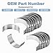 JDMON Connecting Rod Bearings Compatible with Chrysler 300/ Aspen/Dodge Challenger/Changer/Durango/Magnum/Ram Jeep Commander/Grand Cherokee Replace RB1160,8-4960P,BB111J, CR8032CP,8B1808A