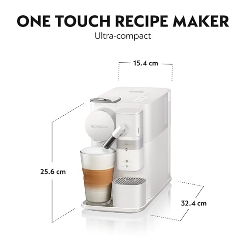 Image of Nespresso Lattissima One Coffee Machine (Porcelain White) with 2 Coffee Sleeves | Cappuccino & Latte Maker | One‑Touch Milk Coffee Solution for Home | 2‑Year Warranty | Authorized Distributor