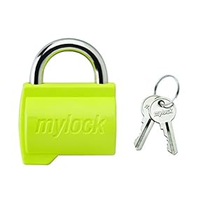Godrej Locks 6666 Key Padlock (Citrus Green, Painted Finish)