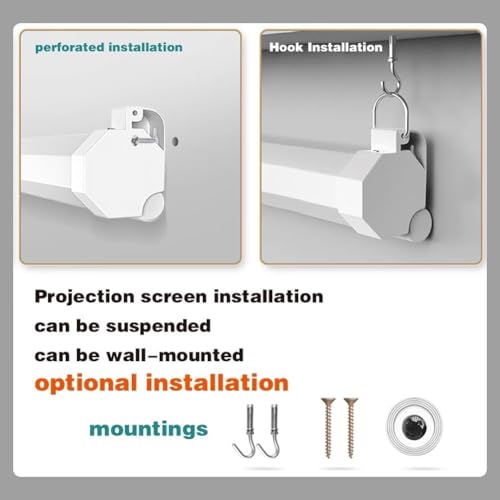 Pantalla manual para proyector 60" a 100" HD 16:9 miniatura 5