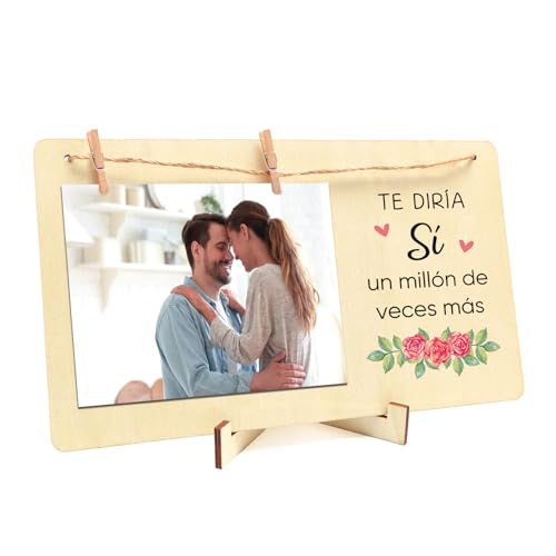 XiuGlimpse Marco de fotos de mesa para bodas, regalo para una pareja que se muda a una nueva casa, detalle romántico para tu esposa, marco personalizado para aniversario XiuGlimpse Marco de fotos de mesa para bodas, regalo para una pareja que se muda a una nueva casa, detalle romántico para tu esposa, marco personalizado para aniversario