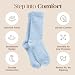 Unboxme Gifts Warm & Cozy Ultra-Luxe Cloud Socks for Women & Men - Super Soft Luxurious Fabric Sleep Socks for Him & Her, Blue 2 Pairs gallery 3