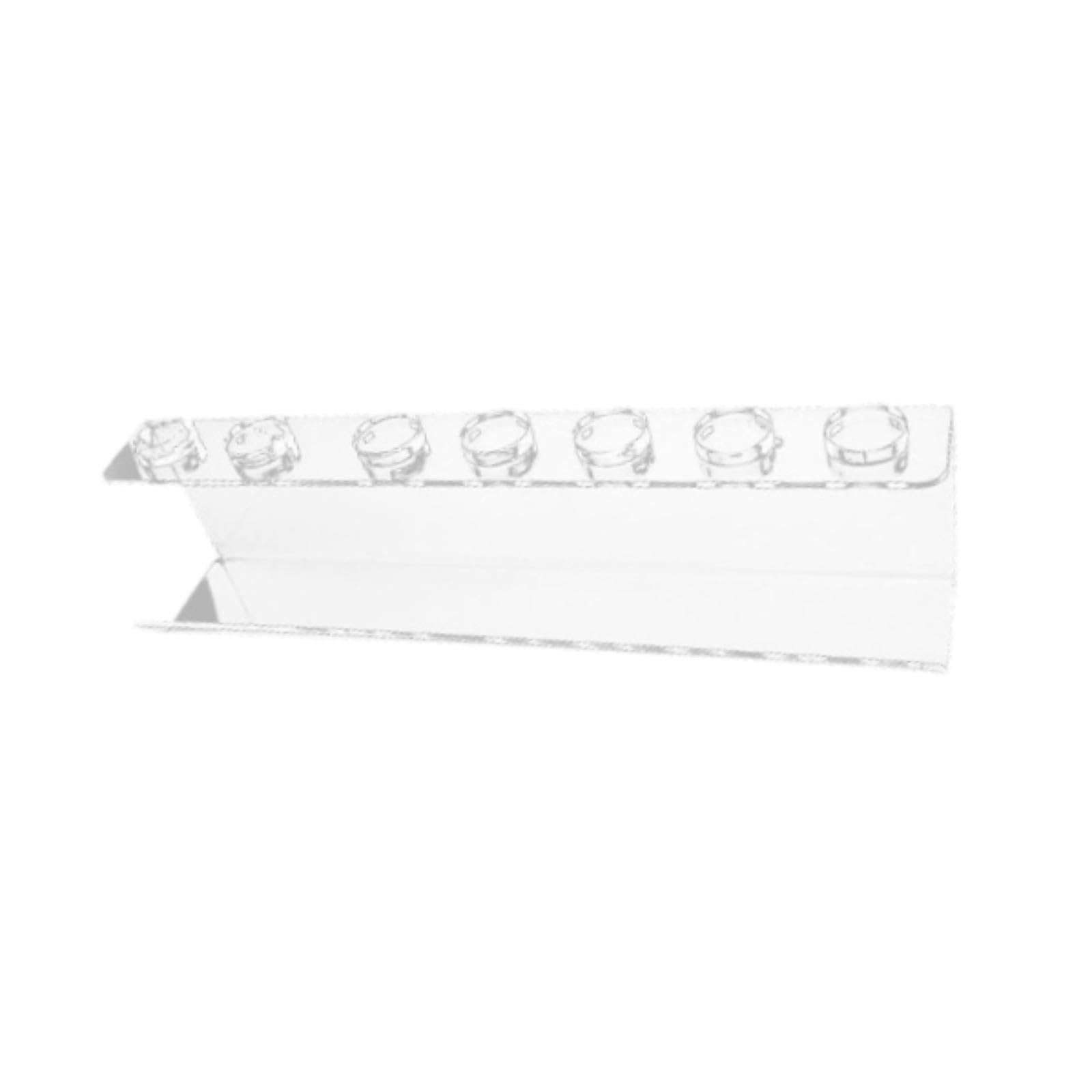 Oshhni 2 Capas Soportador del secador de Cabello la Pared Soporte de rizador de Cabello Organizador de baño Transparente Soporte de soplado para el
