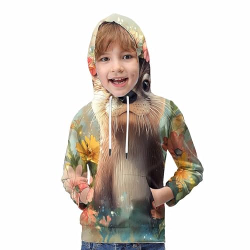 Sweat à Capuche Loutre : Le Vêtement Ado Confortable sans Compromis - 5