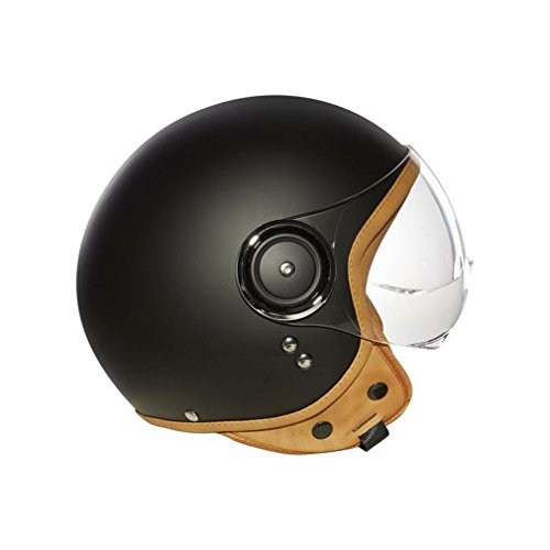 Casque jet Eléments finition noir mat XS au design minimaliste et soigné