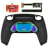 eXtremeRate ps5コントローラーBDM-010&BDM-020に対応用プログラムできる背面パドル金属バージョンライズリマップキット、ps5コントローラーに対応用アップグレードボードと黒いラバー付き再設計されたバックケース＆カメロン背面ボタンアタッチメント‐ps5本体ではない【ブラック】