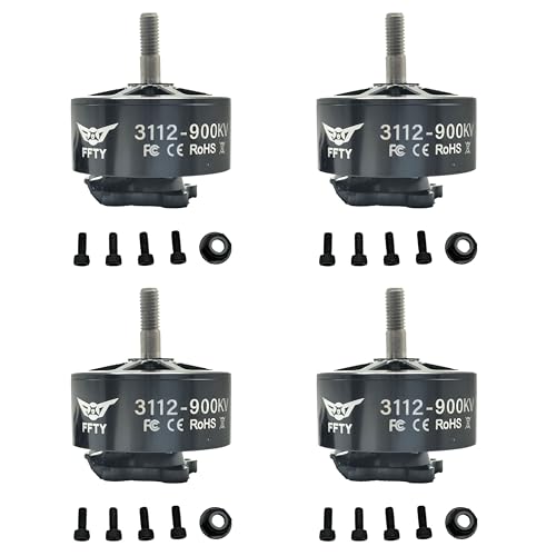 4 Pcs 3112 900KV Brushless Motor for Drone &ndash; High-Power BLDC Motor for 9-10 inch Props, 1545W Max...