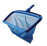 SharkBlu Pool Net Replacement for Telescopic Pool Pole, Deep Leaf Basket with a Fine Mesh Net Bag, Blue