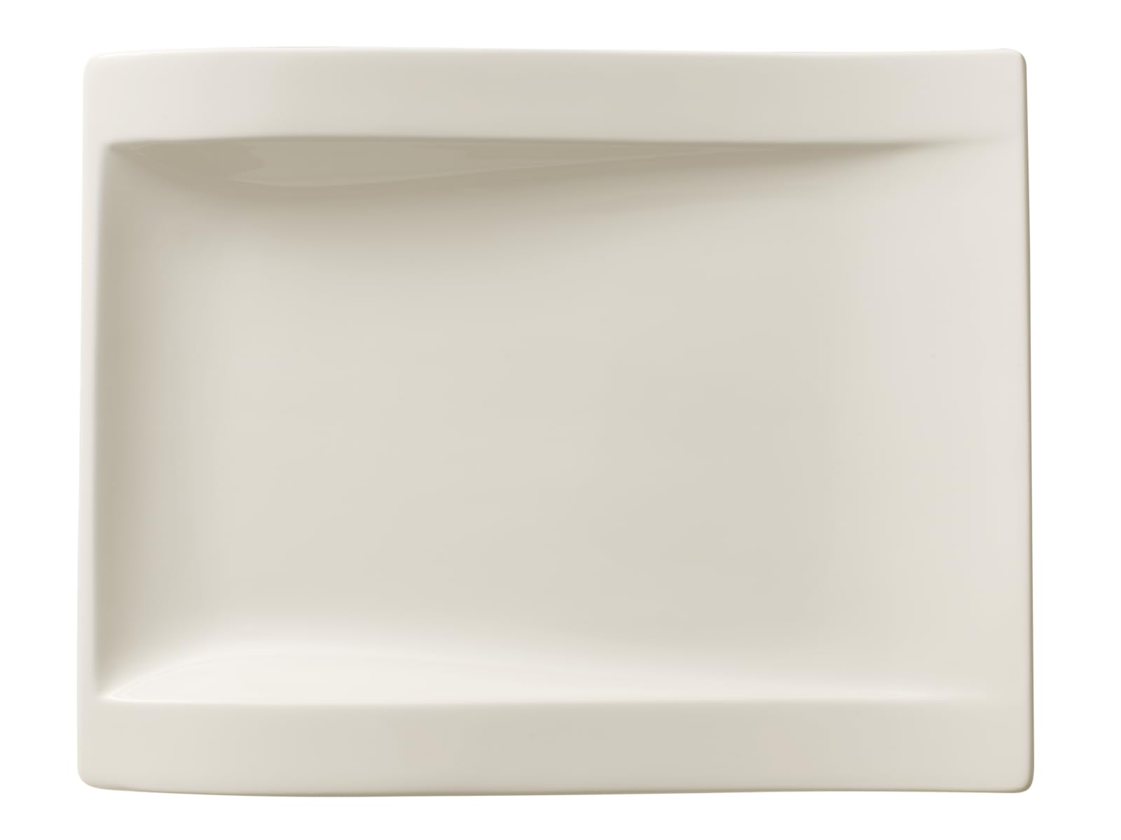 Villeroy & Boch - NewWave Rechteckiger Frühstücksteller Weiß, Spülmaschinenfest, Mikrowellensicher, Teller Keramik, Speiseteller, Essteller, Geschirr, Premium Porzellan