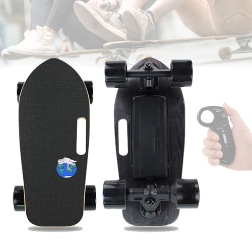 Pnpaea Longboard EléCtrico Todoterreno, Patineta EléCtrica para Desplazamientos Diarios,Control Remoto De 4 Velocidades, para Adolescentes, Adultos EarthCat-15kmRange