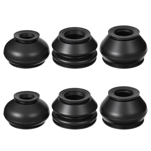 6 PCS Ball Joint Boot Replacement, Rubber Tie Rod Boot Tie Rod End Boots, Car Accessories Rubber Turn to Rods Arm Ball Head Dust Protection Rubber-Cover Fit for Most Vehicles