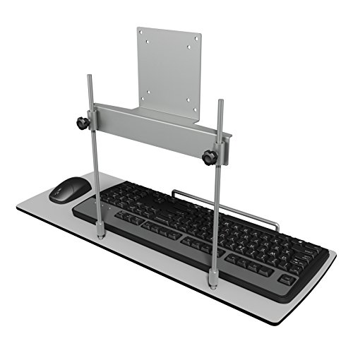 Dataflex Viewmate Plateforme Clavier et Souris - Option 582 - Accessoires écran/TV (Argent, Acier, 1,5 kg, 23 cm, 75 x 75,100 x 100 mm, 596 mm)